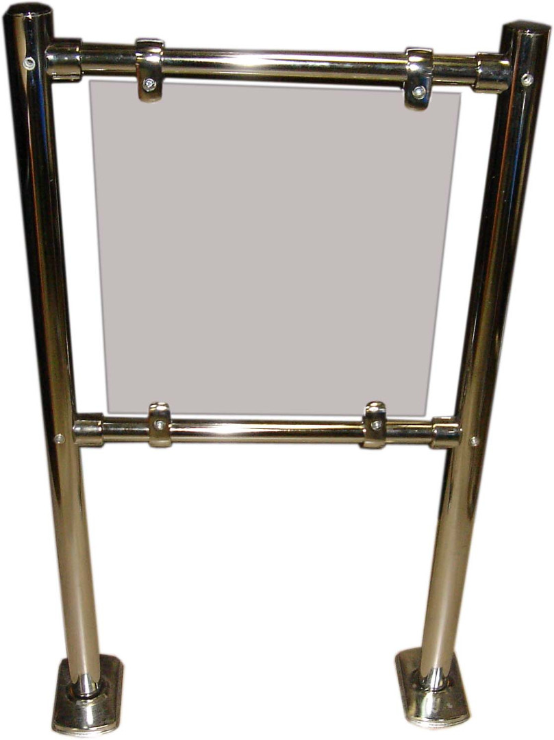 Ограждения со вставкой из различных материалов